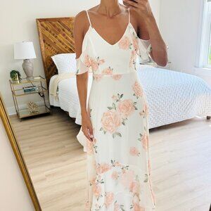 Floral floor-length dress - only worn once!